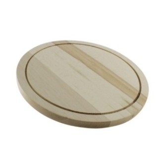 Tocător de bucătărie din lemn, rotund, ideal pentru tranșat, tocat și feliat ingrediente pe blatul de bucătărie, 30 cm
