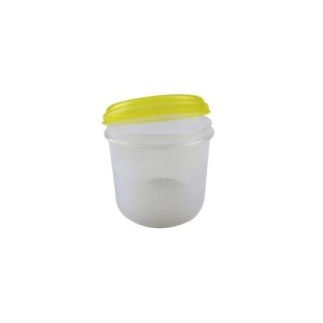 Caserolă pentru alimente, rotundă, cu capac bine fixat, pentru depozitat și transport, compatibil microunde și congelator, 0.7L