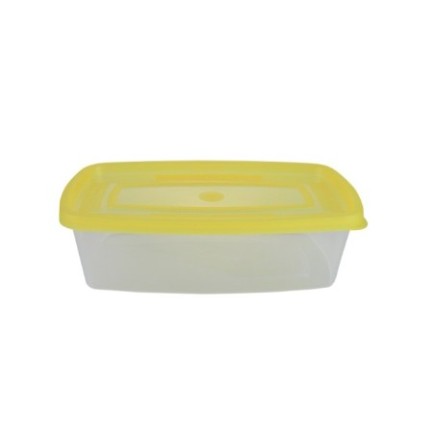 caserolă pentru depozitat alimente dreptunghiulară din plastic cu capac