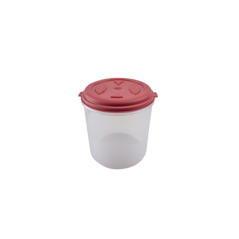 Caserolă pentru alimente cilindrică cu capac bine fixat, pentru depozitat și transport, compatibil microunde și congelator, 2.4L Caserolă pentru alimente cilindrică cu capac bine fixat, pentru depozitat și transport, compatibil microunde și congelator, 2.4L