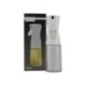 Pulverizator pentru ulei, oțet sau soia, perfect pentru salate, ideal pentru mâncat sănătos și gătit fără exces de grăsime pulverizator de ulei din sticlă cu pompă albă lângă ambalajul de cutie de carton colorat