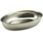 coș oval inox pentru servire pâine sau produse de patiserie