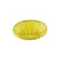 coș împletit oval galben din polyratan pentru servire pâine sau produse de patiserie