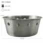 Coș pentru servit pâine, design perforat din inox, ideal pentru produse de patiserie, 18 cm coș inox rotund pentru servit pâine cu pereți cu orificii decorative
