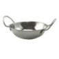 Coș pentru servit pâine, fructe sau gustări, rotund, din inox rezistent, cu mânere, perfect pentru restaurante și cantine, 19 cm coșuleț din inox cu două mânere pentru aperitive sau gustări