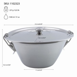 sufertăș din inox cu capac cleme și specificații despre dimensiuni capacitate și greutate