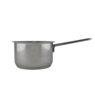 cratiță rotundă din inox cu un mâner