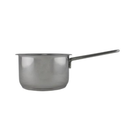 cratiță rotundă din inox cu un mâner