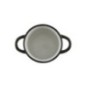 cană ceramică rotundă cu două mânere laterale pentru servit supă