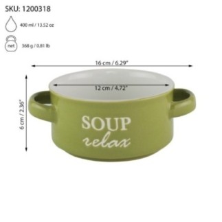 bol ceramic cu două mânere pentru cereale cu specificații despre greutate capacitate și dimensiuni