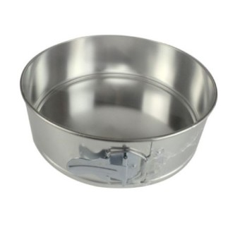 formă pentru copt tort rotundă din tablă cositorită cu bază detașabilă