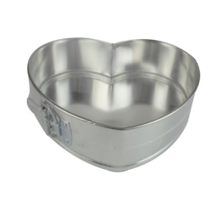 formă inimă pentru copt tort din metal cu dispozitiv de lărgire a pereților