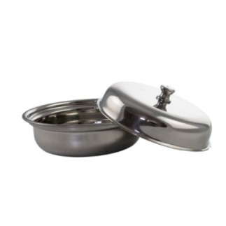 Bol inox cu capac Ø14cm - Păstrare și servire preparate calde