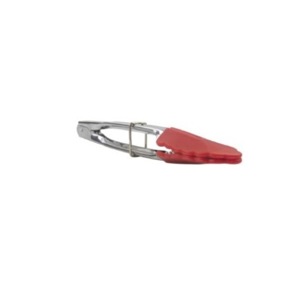 Clește de bucătărie pentru servit, din inox cu cap din silicon, ideal sau gătit și prăjit fără a zgâria vasele