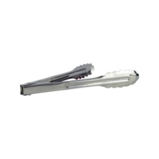 Clește de bucătărie pentru servirea și manipularea alimentelor, design zimțat pentru prindere sigură din inox, 22 cm