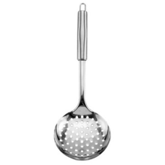 spumieră perforată din inox cu mâner solid cu agățătoare