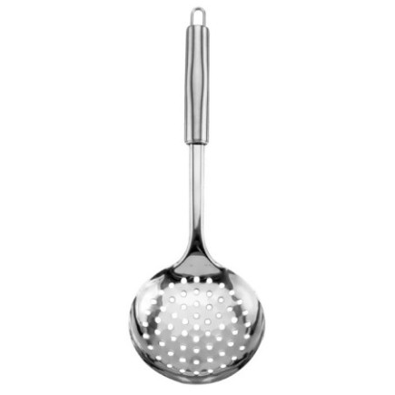 spumieră perforată din inox cu mâner solid cu agățătoare