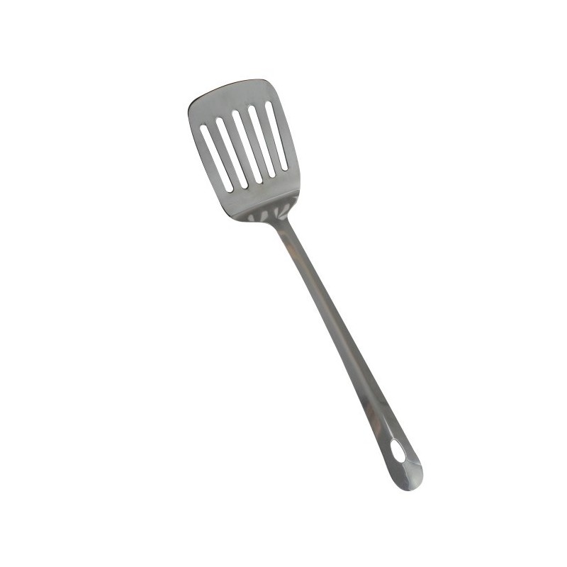 Paletă perforată pentru gătit, din inox cu mâner plat, perfectă pentru întors alimente sau pentru servire Paletă perforată pentru gătit, din inox cu mâner plat, perfectă pentru întors alimente sau pentru servire