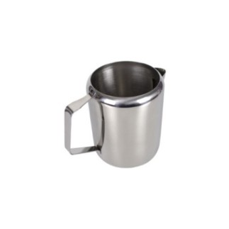Latieră inox pentru lapte, cu cioc de turnare și mâner, ideală pentru prepararea cafelei, spumarea laptelui și cappuccino 700 ml