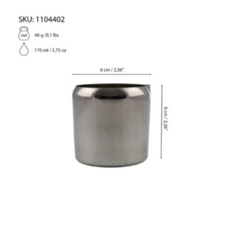 Latieră inox 150ml fără mâner - Barista, spumare lapte