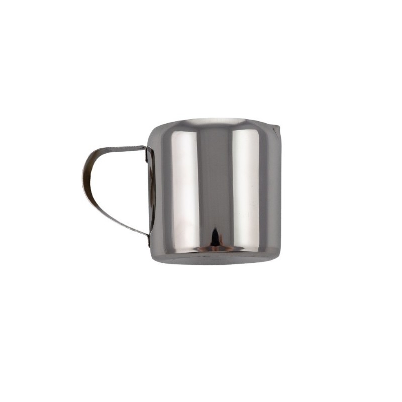 Latieră cilindrincă din inox 150 ml cu mâner 