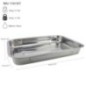 tavă dreptunghiulară din inox pentru copt în cuptor