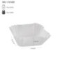 Set de hârtii pentru copt brioșe, dreptunghiulare din hârtie specială albă, 6x4.5x3 cm, rezistente la căldură, 75 buc hârtie pătrată pentru copt prăjituri cu informații despre dimensiuni