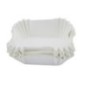 Set de hârtii pentru copt brioșe, dreptunghiulare din hârtie specială albă, 6x4.5x3 cm, rezistente la căldură, 75 buc set de hârtie de copt pătrată albă stivuite