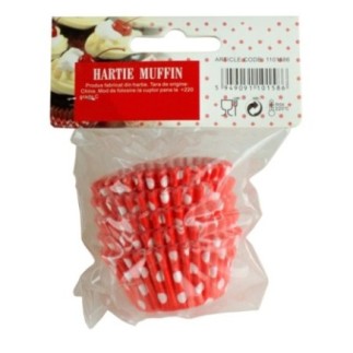 Set de forme pentru copt minibrioșe, rotunde, din hârtie specială colorată, 2.5x4 cm, rezistente la căldură, 100 buc