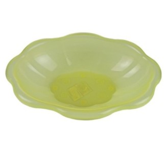 Castron oval din plastic rezistent ideal pentru servirea salatelor, pastelor sau a fructelor, compatibil cuptor cu microunde, 2L