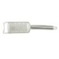 Răzătoare plată, de mână, din inox, cu mâner ergonomic și agățătoare ideală pentru cașcaval, brânzeturi țări și coajă de citrice răzătoare de mână din inox pentru brânzeturi sau legume