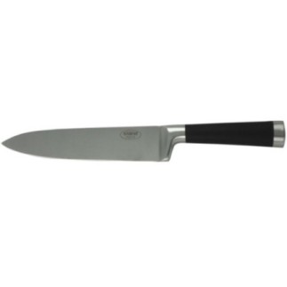 cuțit bucătar cu lamă solidă din inox și mâner rezistent negru