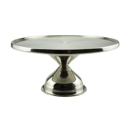 suport pentru tort din inox rotund pe picior