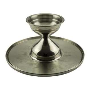 Suport pentru tort și prăjituri, rotund, din inox cu picior, ideal pentru prezentare