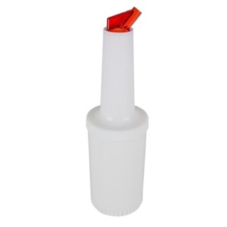 flacon din plastic cu gât lung și cap special pentru turnare precisă