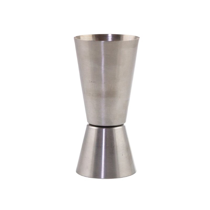 Pahar dublu pentru măsurat băuturi, bar jigger, țoi din inox 50/100 ml