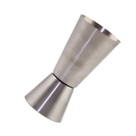 Pahar dublu pentru măsurat băuturi, bar jigger, țoi din inox 50/100 ml