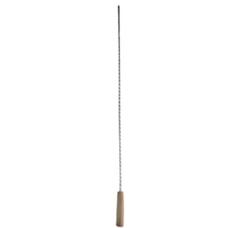 Frigăruie lungă cu mâner ergonomic din lemn, țepușă metalică esențială pentru preparate la jar, BBQ, frigărui și kebab, 78 cm