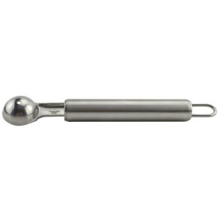 linguriță specială din inox pentru cioplit în fructe și legume întoarsă cu susul în jos