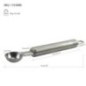 Linguriță inox pentru sculptură și cioplire în fructe și legume perfectă pentru decoruri creative și ornamente comestibile linguriță pentru modelat miezul de fructe cu informații despre dimensiuni și greutate