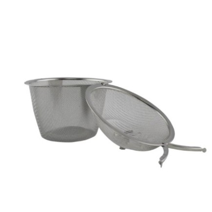 Infuzor condimente și ierburi aromate, cu sită fină, capac și lanț de prindere, ideal pentru gătit și infuzat piper în supă