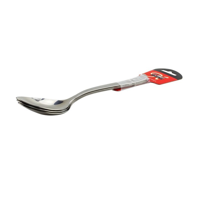 Set linguri de masă pentru supă, din oțel inoxidabil și finisaj lucios premium, tacâmuri pentru servirea mesei, 3 buc
