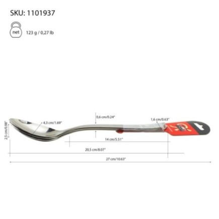 Set linguri de masă pentru supă, din oțel inoxidabil și finisaj lucios premium, tacâmuri pentru servirea mesei, 3 buc