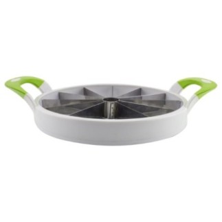 Feliator manual pentru pepeni, ananas, torturi sau prăjituri, obține rapid și comod 12 porții egale și uniforme, diametru 27 cm