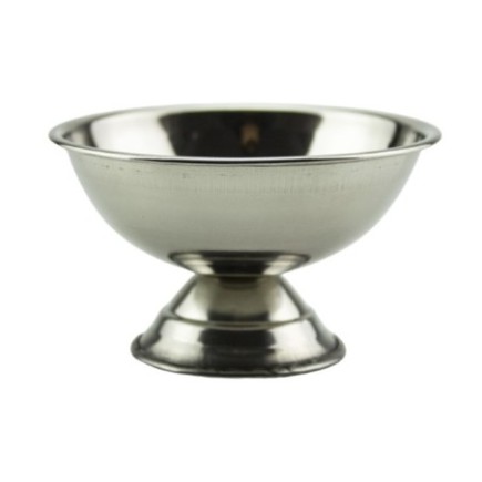 cupă din inox pentru servit înghețată cu picior
