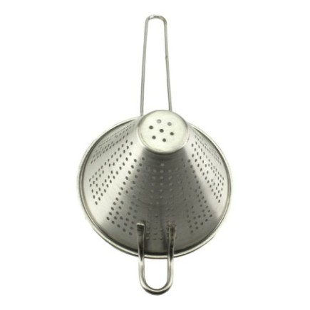polonic mic din inox cu mâner plat cu orificiu pentru agățat