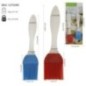 set 2 pensule de bucătărie pentru uns din silicon pentru patiserie cu dimensiuni și ambalaj