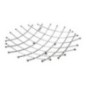 suport pentru fructe rotund din metal cromat tip grilaj