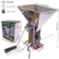 Mașină de tocat roșii din inox, cu manivelă și prindere de masă, sită pentru separarea sâmburilor, ideală pentru pasta de tomate aparat manual pentru pasat roșii din inox cu manivelă și rezervor tip pâlnie