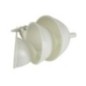 set 3 pâlnii de diferite mărimi prinse de un inel din plastic